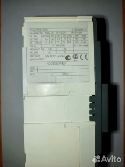ABB Выключатель автоматический XT3N 250