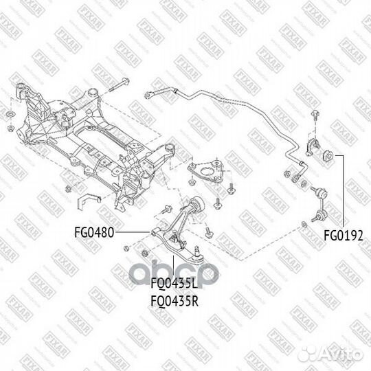 Рычаг nissan X-trail (T30) 03-07 пер.подв.прав