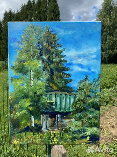 Картина маслом, «Банька», 30*40