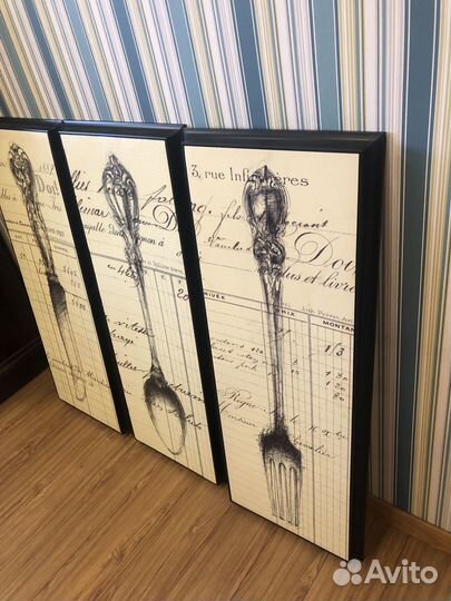 Картина/постер 3шт. в раме США