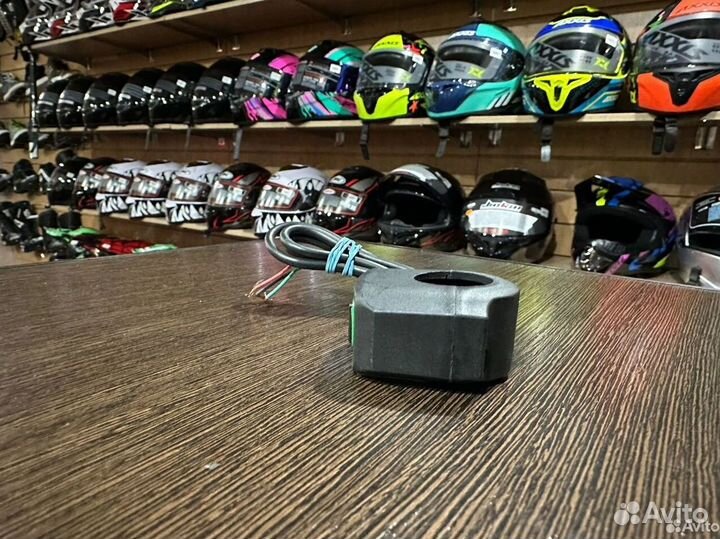 Выключатель на руль мото 1 кнопка для мото