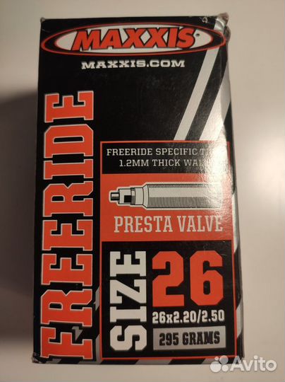 Камера maxxis freeride 26, велонипель