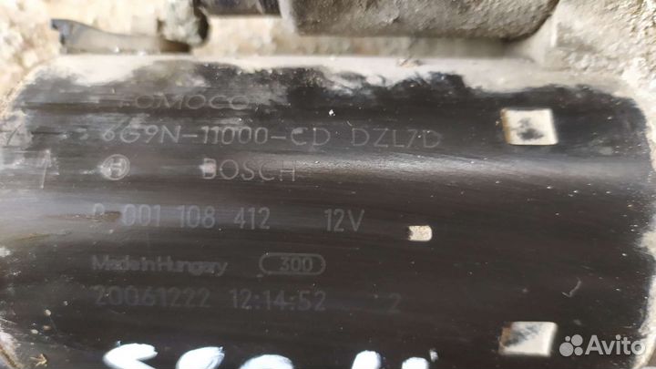 Стартер Вольво s80 2е поколение 3.2 бенз