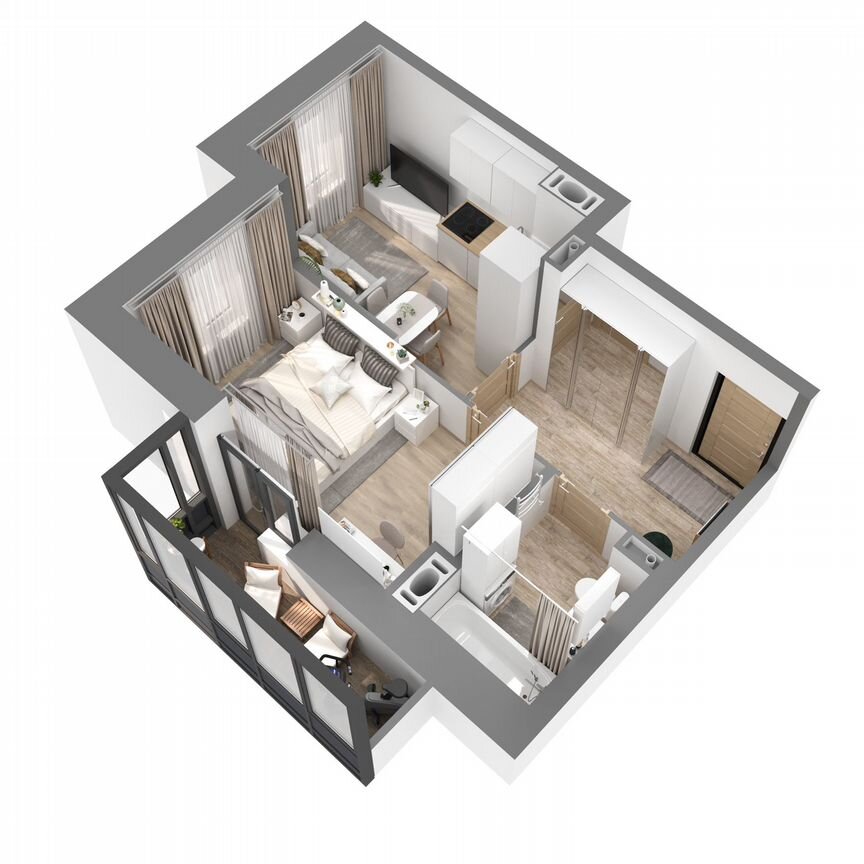 1-к. квартира, 35,2 м², 2/27 эт.