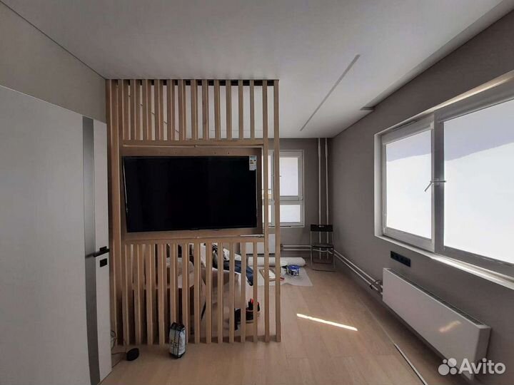 Перегородка для зонирования с тв зоной