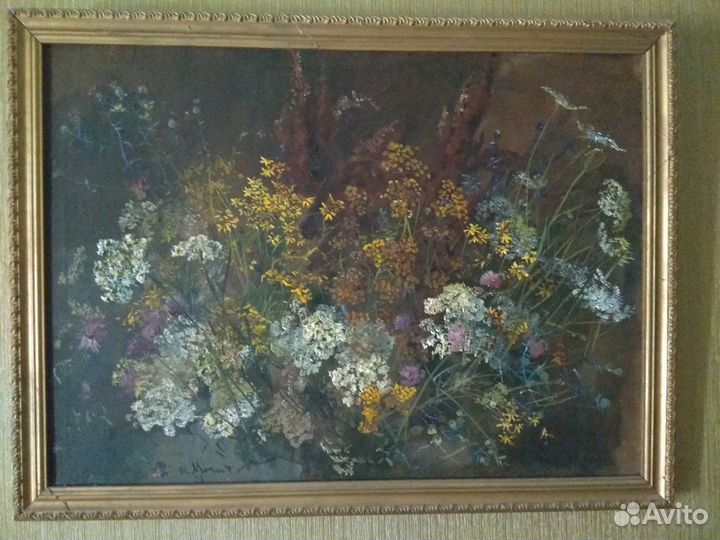 Картина академика Ст. Молодых маслом на холсте