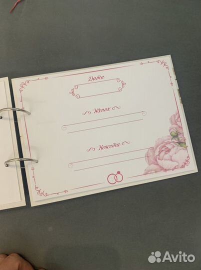 Альбом/Книга для свадебных пожеланий, дерево, новы