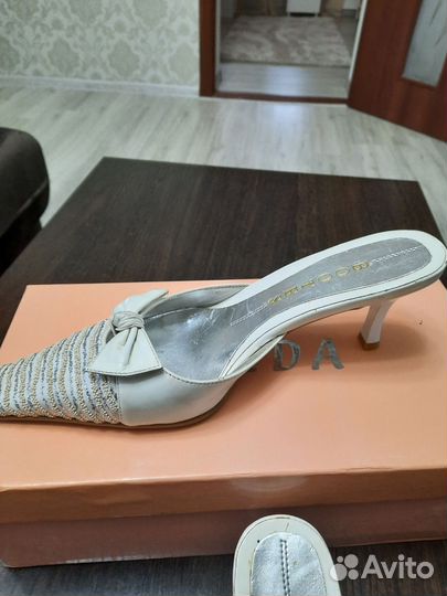 Шлепанцы женские натуральная кожа 36