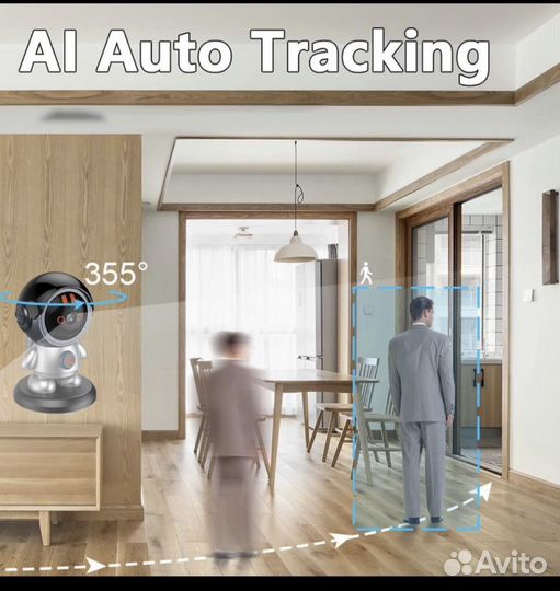 Камера видеонаблюдения настольная поворотная WiFi