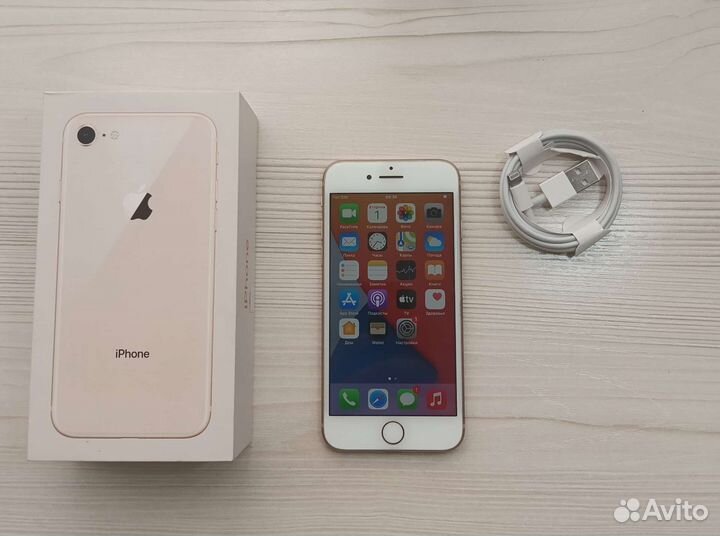 iPhone 8 все работает rose gold 64gb