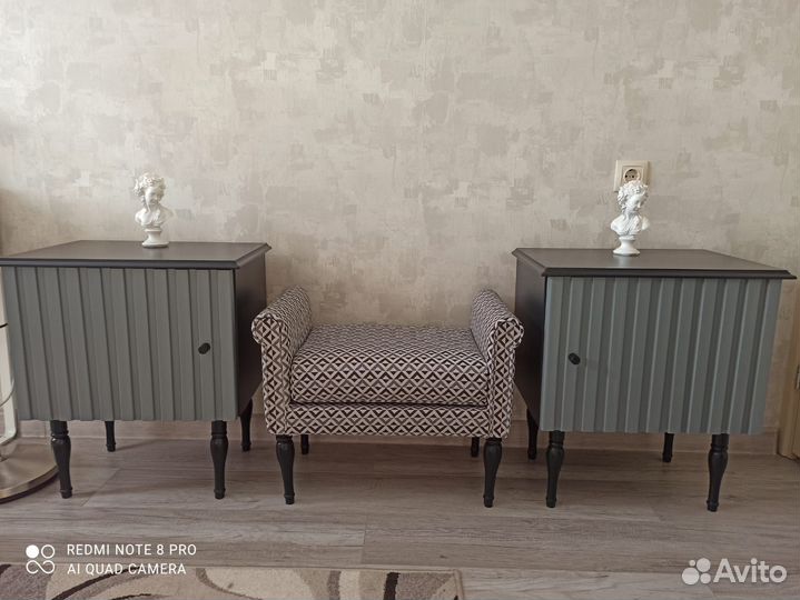 Комплект мебели 2 тумбочки и банкетка