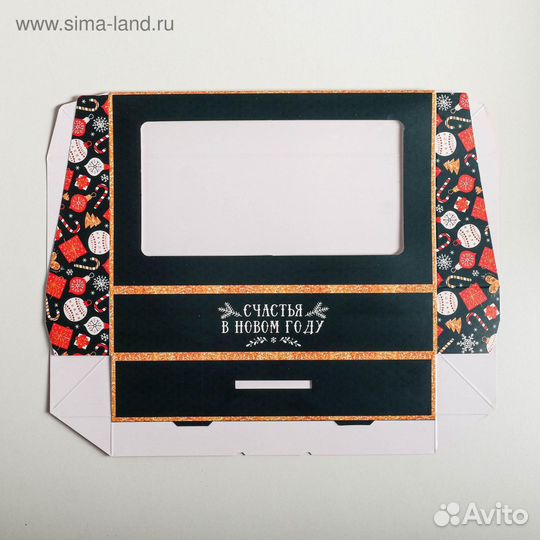 Коробка для подарка новый год