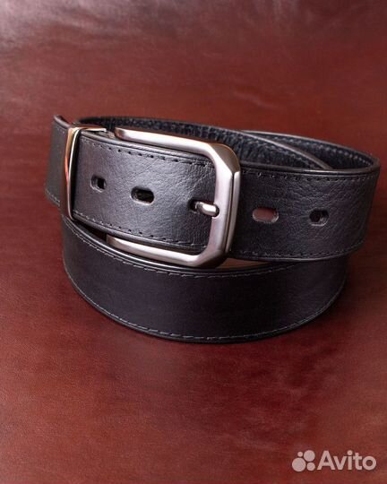 Ремень мужской. Натуральная кожа, ручная работа