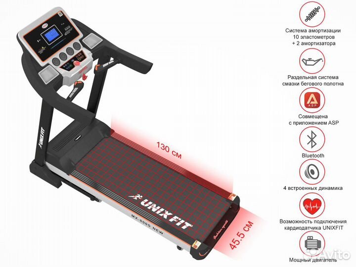 Беговая дорожка unix Fit MX-800S