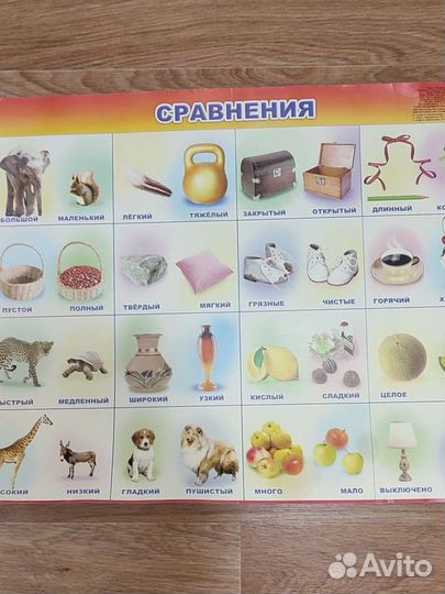 Обучающие плакаты для развития детей