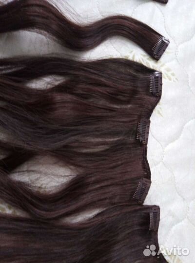 Волосы на заколках