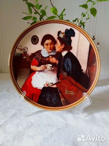 Антикварные тарелки из фарфора, Норман Роквел