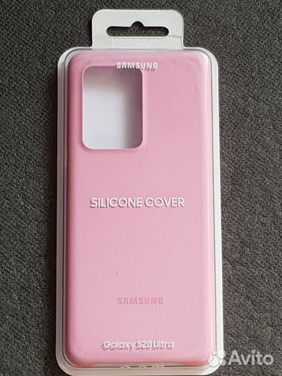 Оригинал Silicone Cover для Galaxy S20 Ultra Pink