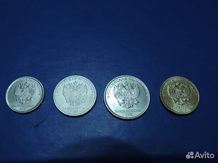 Набор монет 1,2,5, 10 р. (погодовка) 2016-2023 гг