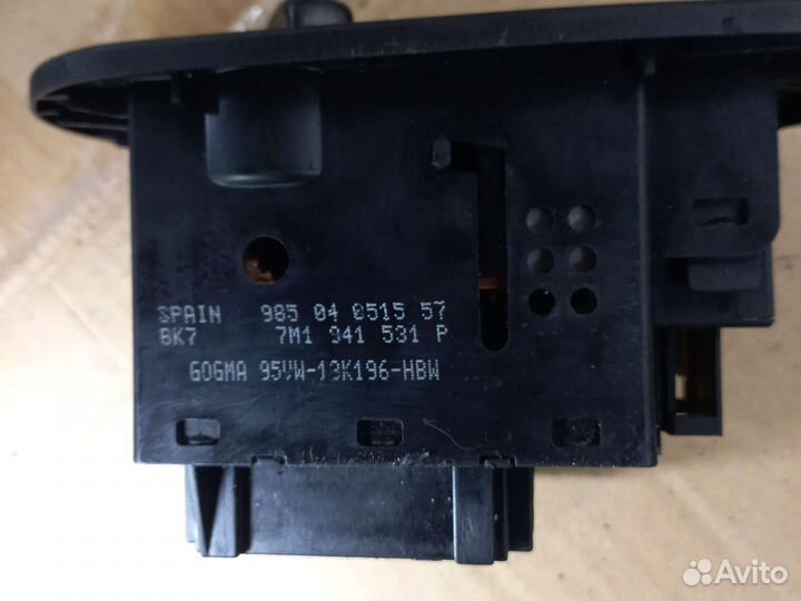 VW Sharan (95-00) эбу 7M1941531E/531Р светом фар