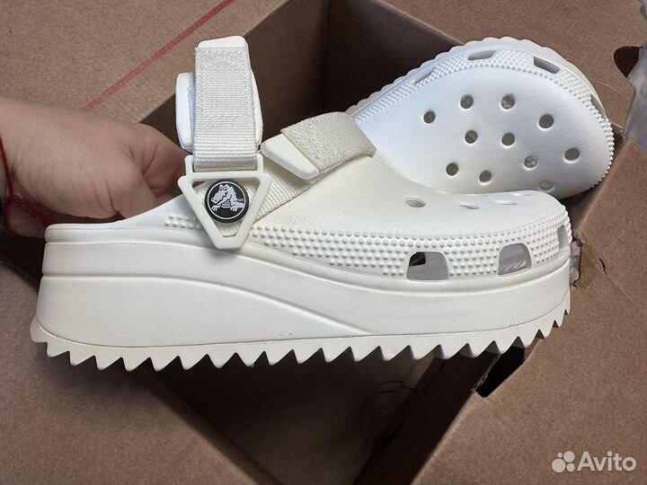 Сабо белые crocs 36-37