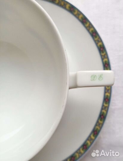 Антикварная чайная пара Königl.pr.Tettau Gerg.1794