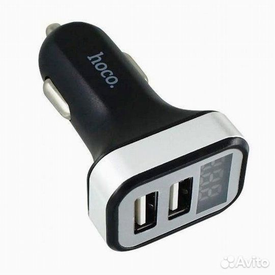 Автомобильное зарядное устройство hoco Z3 2USB, 2*