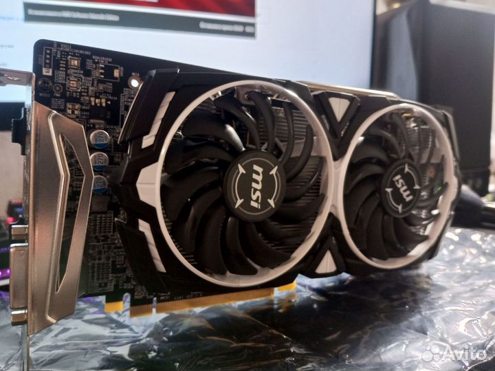 Видеокарта MSI AMD Radeon RX 580 armor 8G