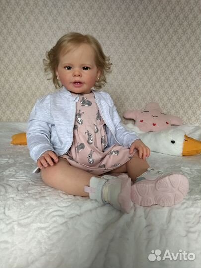 Кукла реборн 80 см большая ручн. работа