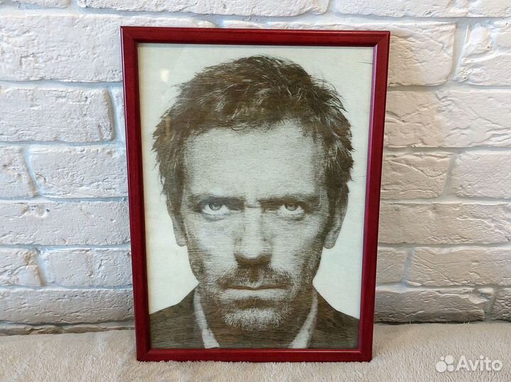 Лазерная гравировка по дереву и коже до 420х405мм