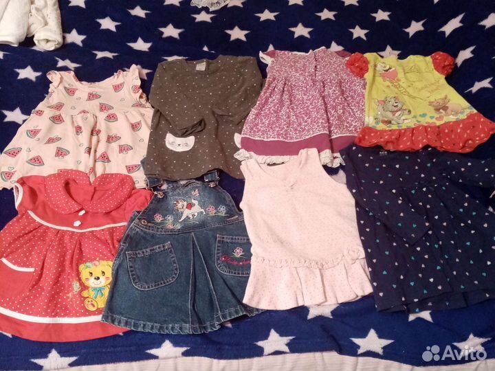 Огромный пакет вещей на девочку