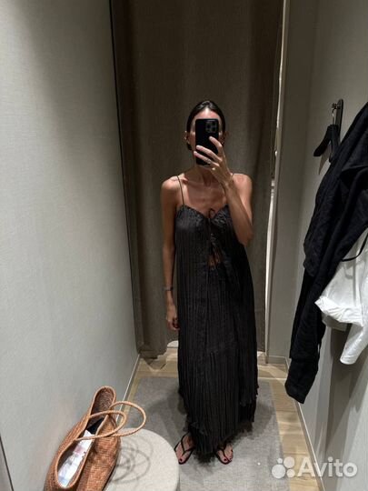 Костюм юбка миди и топ Massimo Dutti