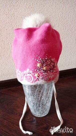 Шапка зимняя для девочки 52 54