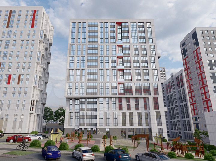 2-к. квартира, 43,2 м², 16/17 эт.