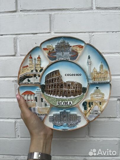 Настенная тарелка Рим Италия