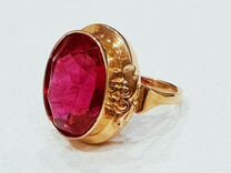 Золотое кольцо 583 пробы с рубином СССР