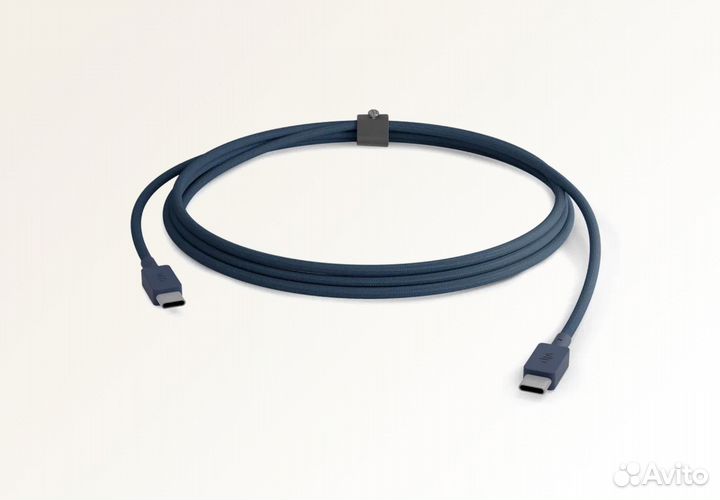 Кабель VLP Nylon Cable USB C - USB C, 1.2м (Темно