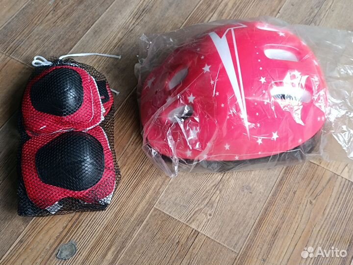 Защита с шлемом для велосипеда, роликов, самоката
