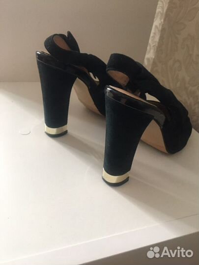 Туфли баскони натуральная замша