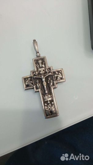 Серебряный крест нательный