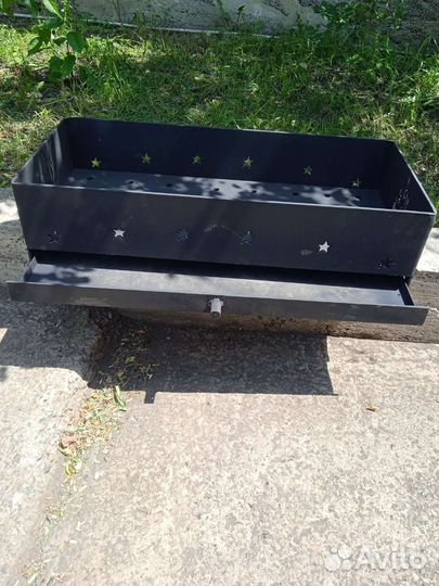 Мангал с печью под казан