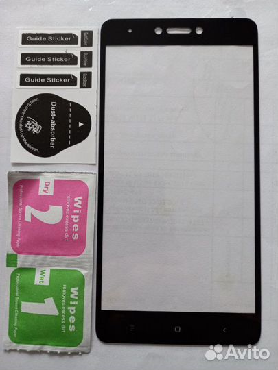 Стекло для Xiaomi Note 4x black