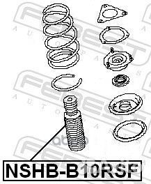 Пыльник+отбойник nissan almera classic 06- пер
