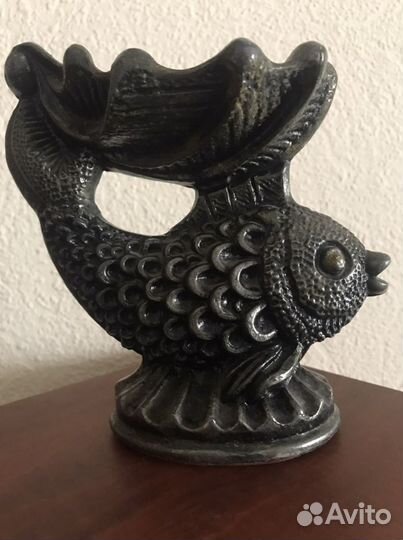 Пепельница, рыбка чугунное литье СССР