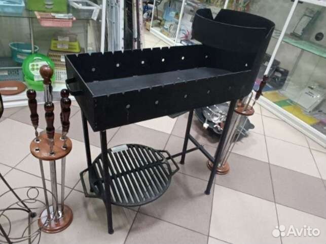 Мангал с печкой для казана 8-12литров