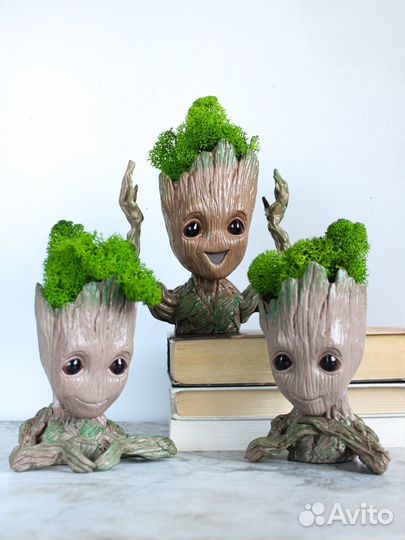 Декоративное кашпо/ горшок для цветов, суккулентов