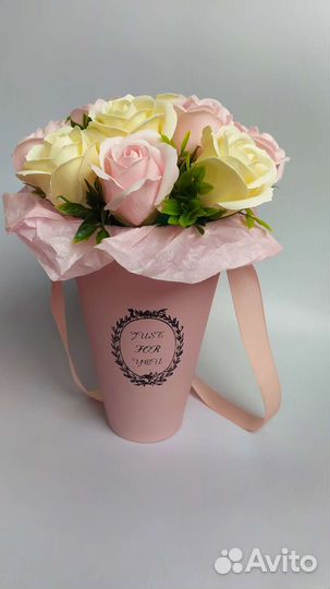 Букет из мыльных роз