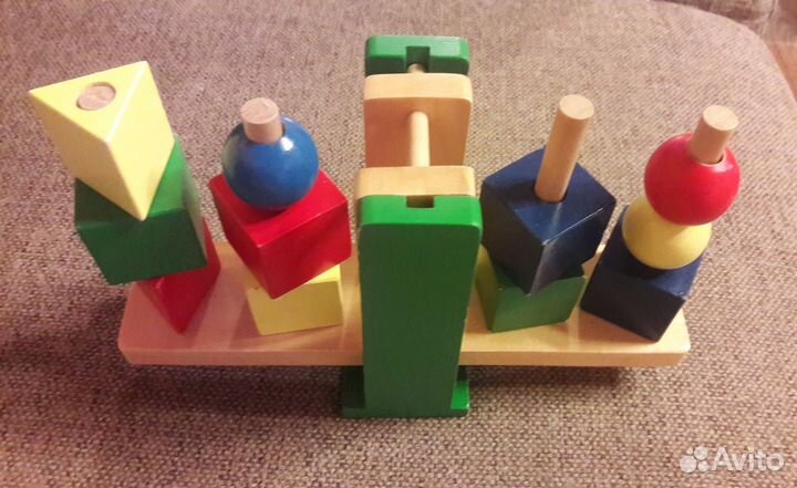 Развивашка деревянная для малышей, весы