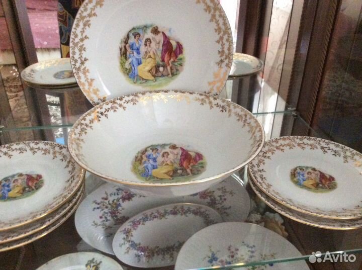 Мадонна (чехия) пирожковый сервиз. Ваза