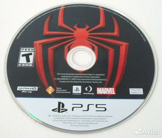 Диск для Ps5 Spider-Man Miles Morales